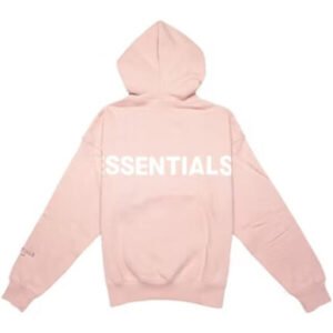 Fear of God Essentials Pink 3M Logo Pullover Hoodie