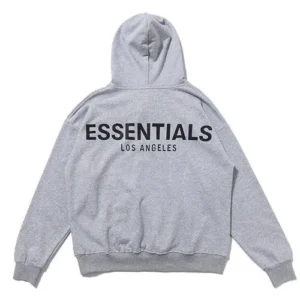 Grey Fear Of God Essentials Los Angeles Hoodie