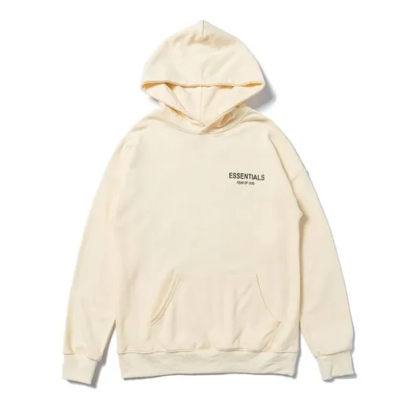 Beige Essentials Star Hoodie