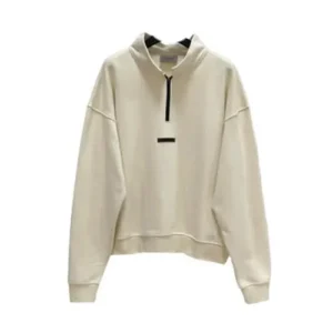 Essentials Neck Half Zik Sweatshirts